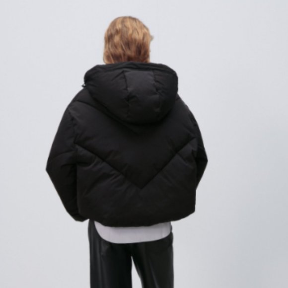 Zara Quilted Jacket with Pockets in Black - Picture 11 of 13